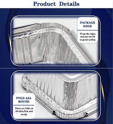 Термостойкий экологичный настраиваемый ланч-бокс и контейнеры для еды из алюминиевой фольги для упаковки пищевых продуктов