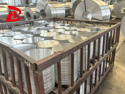 Покрытая поверхность B209 ASTM 3003 8011 1050 1100 1060 Алюминиевые круги для непримешивающихся сковородок