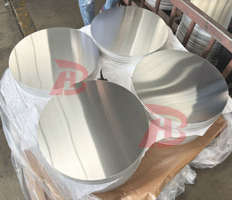 Custom Size Aluminum Circle 0.3-6mm Thickness 100-1000mm Diameter CC DC Material 1050 1060 3003 Alloy Crack Resistant Deep Drawing for Cookware and Lamp Cover Stamping