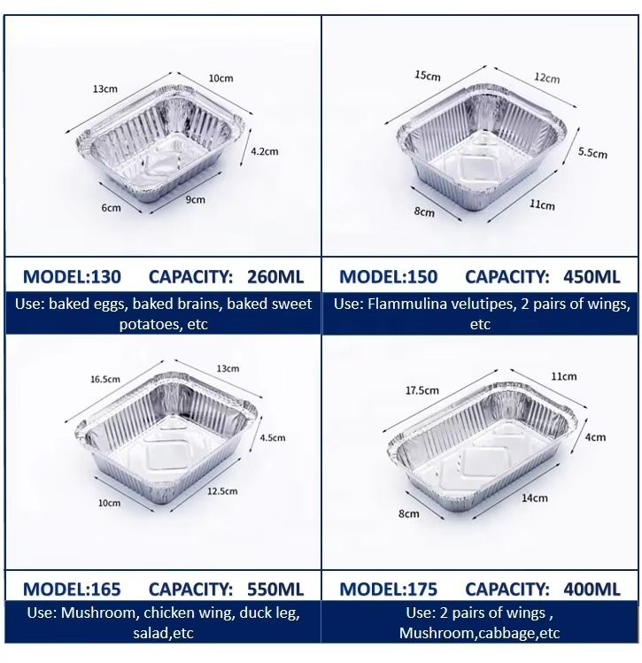 Кормовая коробка из алюминиевой фольги с крышкой ПЭТ